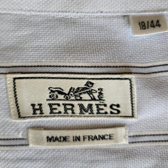 Hermes Button Down Cotton Striped Shirt - Picture 3 of 10